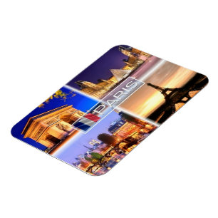 FR Frankreich - Paris - Nachts - Magnet