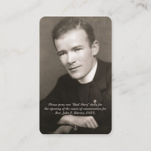 Fr. John Harvey Gebet Card - 2. Auflage Visitenkarte