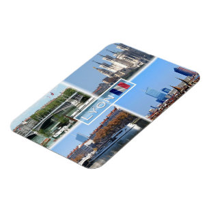 FR Lyon - Pont Lafayette - Basilica De Fourviere - Magnet