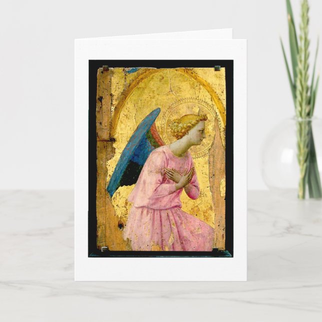 Fra Angelico Angel Christmas Grußkarte Feiertagskarte (Vorderseite)