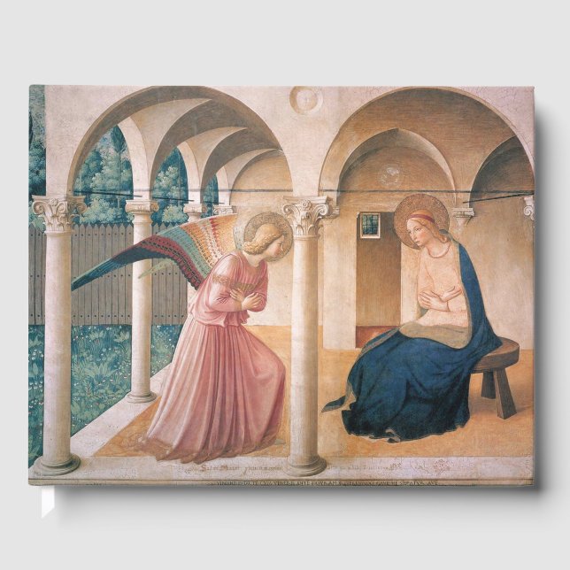 Fra Angelico - Ankündigung Gästebuch (Vorderseite)
