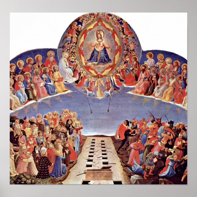 Fra Angelico - Das letzte Urteil Poster (Vorne)
