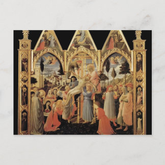 Fra Angelico - Entlassung aus dem Kreuz Postkarte
