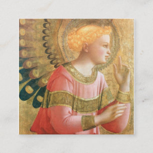 Fra Angelico - Erzengel Gabriel Annuncio Quadratische Visitenkarte