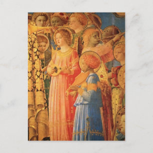 Fra Angelico - Krönung der Jungfrau (Einzelheiten) Postkarte