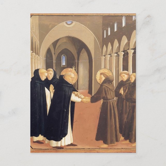 Fra Angelico-Treffen der Sts. Dominic & Francis Postkarte (Vorderseite)