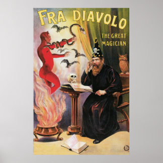 Fra Diavolo ~ Der Vintage Magier-Akt Poster