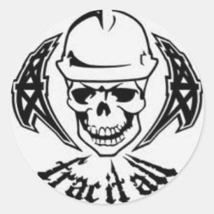 Frac es aller runder aufkleber