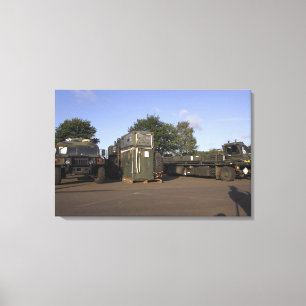 Fracht, die vorbereitet wird leinwanddruck