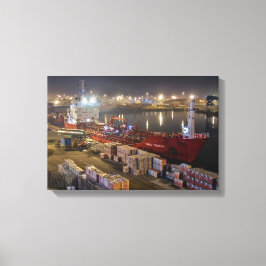 Fracht Schiff Rikke Theresa im Hafen von Hull Leinwanddruck