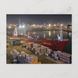 Fracht Schiff Rikke Theresa im Hafen von Hull Postkarte