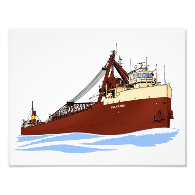 Frachter "Great Lakes" Sylvania s/u Columbia Fotodruck (Vorne)