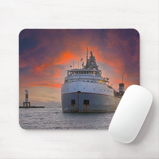 Frachter im Hafen von Holland Mousepad (Mit Mouse)
