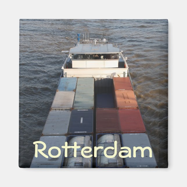 Frachtschiff auf der Maas, Rotterdam Magnet (Vorne)