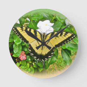 Frack Butterfly - Blume Runde Wanduhr