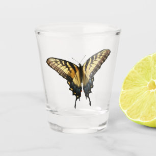 Frack Butterfly III Schönes farbiges Foto Schnapsglas