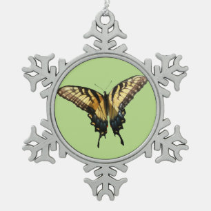 Frack Butterfly III Schönes farbiges Foto Schneeflocken Zinn-Ornament