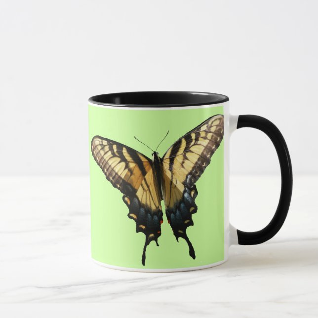 Frack Butterfly III Schönes farbiges Foto Tasse (Rechts)