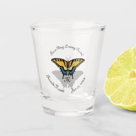 Frack Butterfly Monogramm Schnapsglas