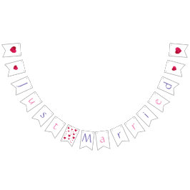 Frack Just Married Wimpelkette