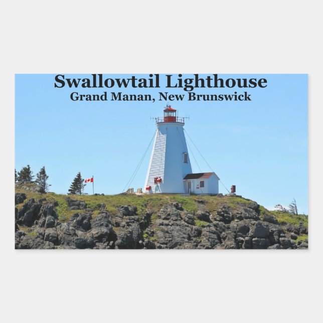Frack Leuchtturm, Grand Manan, N.B. Stickers (Vorderseite)