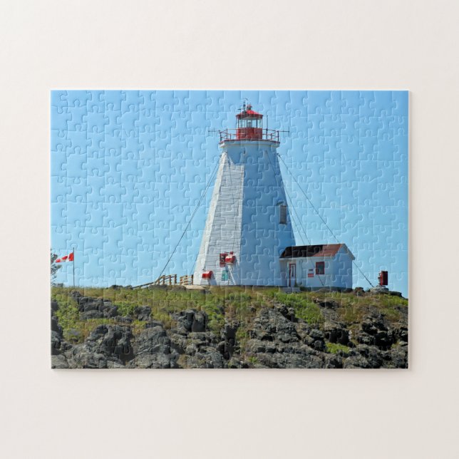 Frack Lighthouse Grand Manan Jigsaw Puzzle (Horizontal)