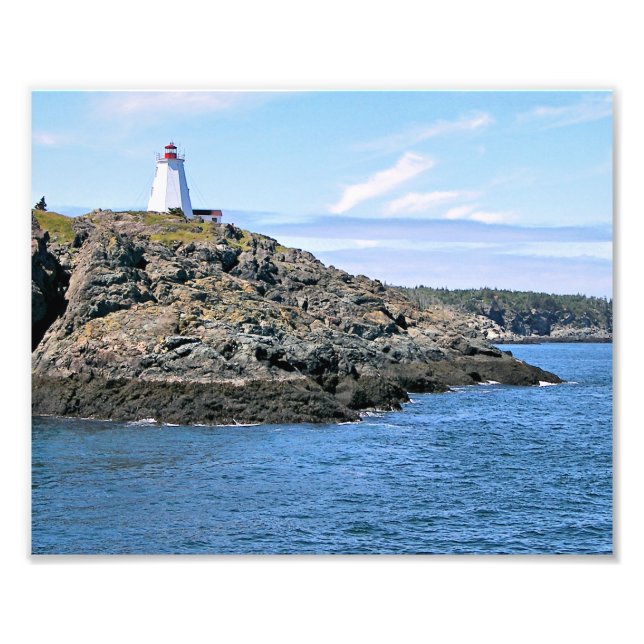 Frack Lighthouse Grand Manan NB Foto drucken (Vorne)