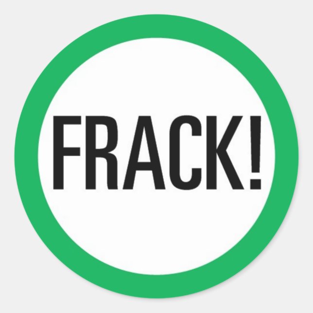 Frack! Runder Aufkleber (Vorderseite)
