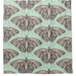 Frack-Schmetterling-Basalt Duschvorhang