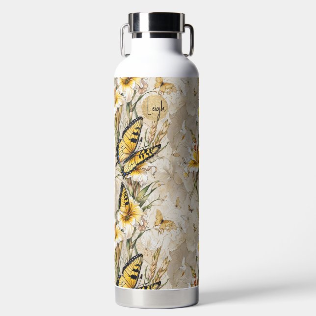 Frack-Schmetterlinge ohne Kunststoff Trinkflasche (Vorderseite)