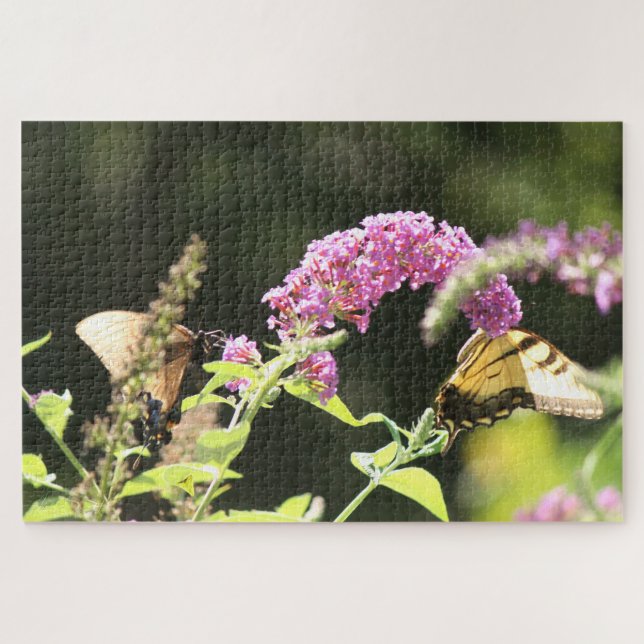Frack Schmetterlinge Schwarz und Gelb Puzzle (Horizontal)
