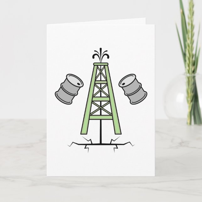 Frackingoil Rig Karte (Vorderseite)