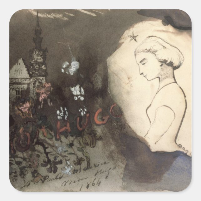 Fracta Juventus, 1864 Quadratischer Aufkleber (Vorderseite)