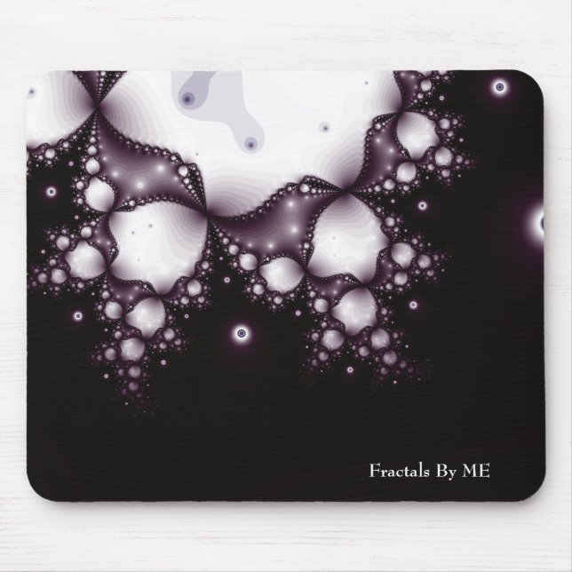 Fractal1blacklacejulia, Fraktale durch MICH Mousepad (Vorne)
