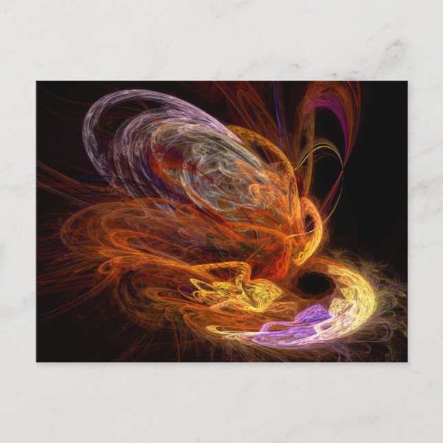 Fractal - Aufstieg des Phönix Postkarte (Vorderseite)