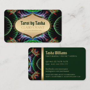 Fractal-Energie-Göttinnen-Tarot-Geschäftskarten Visitenkarte