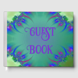 Fractal Foil Guest Book Gästebuch