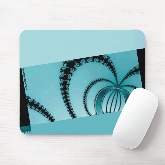 Fractal Garden azure Mousepad (Mit Mouse)
