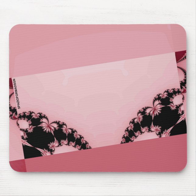 Fractal Garden creamy Mousepad (Vorne)