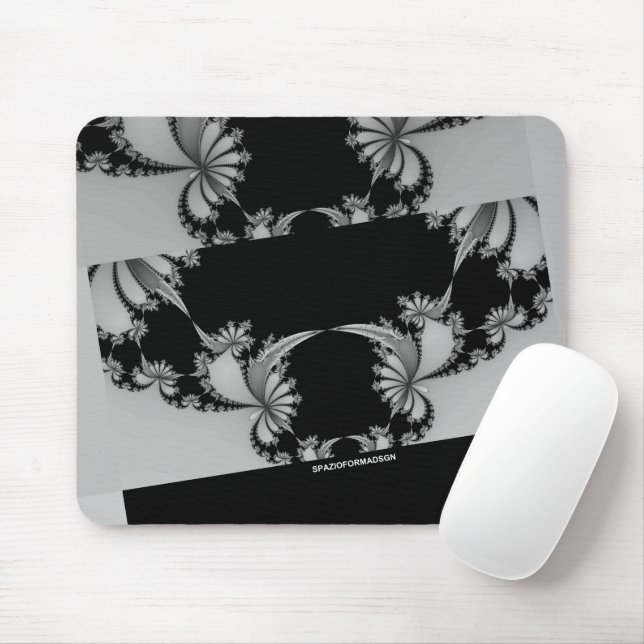 Fractal Garden gray Mousepad (Mit Mouse)