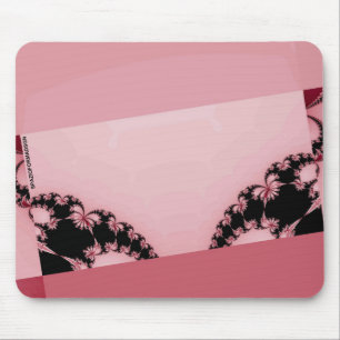 Fractal-Garten cremig Mousepad