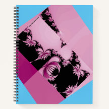 Fractal-Garten pink & azur