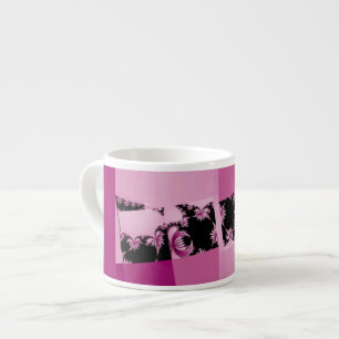 Fractal-Garten pink Espressotasse