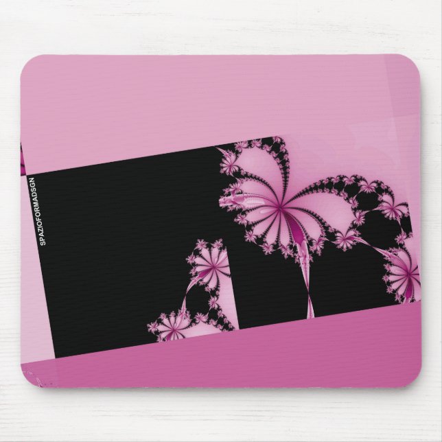 Fractal-Garten-Rosenwasser Mousepad (Vorne)