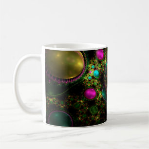 Fractal Julian Pearl Schmuck Hintergrund - Fractal Kaffeetasse