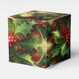 Fractal Mistletoe Favor Box Geschenkschachtel
