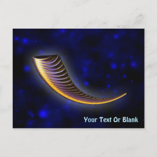 Fractal Shofar Postkarte