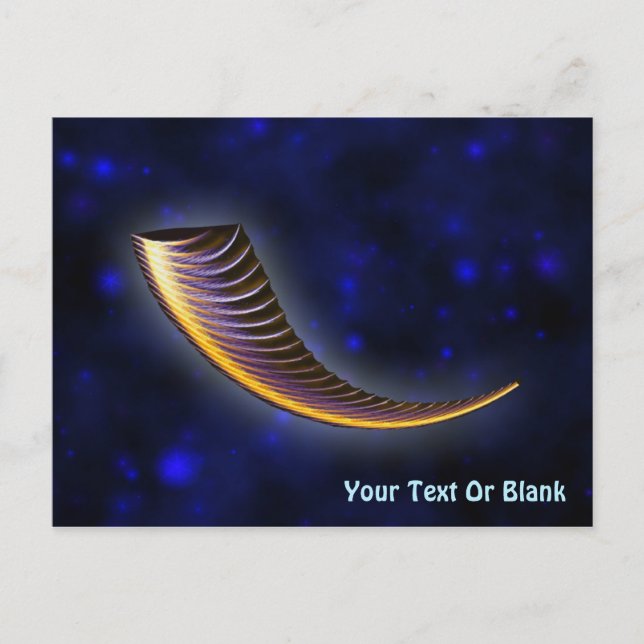 Fractal Shofar Postkarte (Vorderseite)