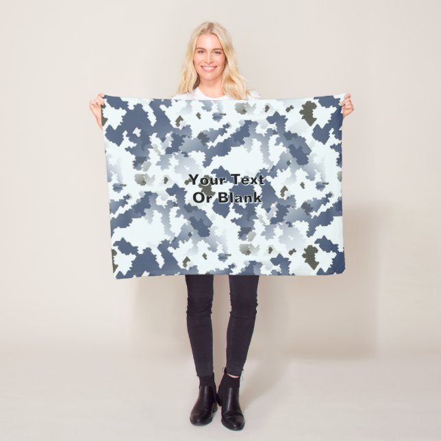 Fractal Winter Camouflage Fleecedecke (Beispiel)