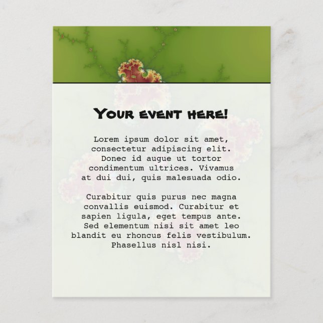 Fractalbug Picnic - Fraktal Art Flyer (Vorne)